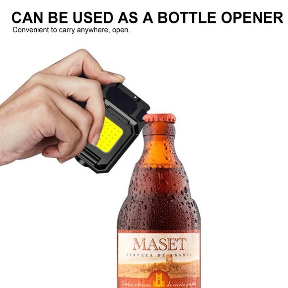 Rechargeable Cob Keychain Work Light with Bottle Opener and Magnet(1 Pack) - Picture 8 of 14
